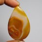 1 Pcs. Of Natural Orange Banded Agate Pear Cabochon 52x32mm loose gemstone for jewelry