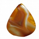 1 Pcs. Of Natural Orange Banded Agate Oval Cabochon 36x30mm loose gemstone for jewelry