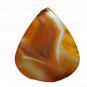 1 Pcs. Of Natural Orange Banded Agate Oval Cabochon 36x30mm loose gemstone for jewelry