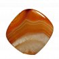 1 Pcs. Of Natural Orange Banded Agate Pear Cabochon 26x28mm loose gemstone for jewelry
