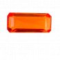 1 Pcs. Of Natural Orange Sapphire Baguette Emerald Cut 19x8x5mm