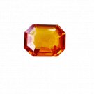 1 Pcs. Of Natural Orange Sapphire Cushion Fine Step Cut 14x10x6mm