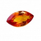 1 Pcs. Of Natural Orange Sapphire Marquise Fine Step Cut 16x9x7mm