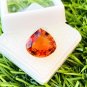 1 Pcs. Of Natural Orange Sapphire Pear Fine Step Cut 12x13x7mm