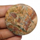 1 Pcs. Of Natural Picasso Jasper Round Cabachon 48mm loose gemstone for jewelry