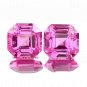 2 Pcs. Of Natural Pink Sapphire Octagon Asscher Cut 8x8mm loose gemstone for jewelry