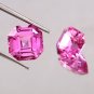 2 Pcs. Of Natural Pink Sapphire Octagon Asscher Cut 8x8mm loose gemstone for jewelry