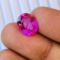 1 Pcs. Of Natural Pink Sapphire Oval Fine Step Cut 12x10x7mm
