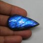 1 Pcs. Of Natural Rainbow Flash Labradorite Pear Cabochon 48x24mm loose gemstone for jewelry