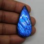 1 Pcs. Of Natural Rainbow Flash Labradorite Pear Cabochon 48x24mm loose gemstone for jewelry