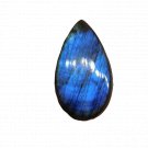 1 Pcs. Of Natural Rainbow Flash Labradorite Pear Cabochon 38x22mm loose gemstone for jewelry