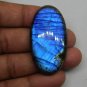 1 Pcs. Of Natural Rainbow Flash Labradorite Oval Cabochon 48x26mm loose gemstone for jewelry