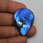 1 Pcs. Of Natural Rainbow Flash Labradorite Pear Cabochon 36x26mm loose gemstone for jewelry