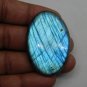 1 Pcs. Of Natural Rainbow Flash Labradorite Oval Cabochon 42x32mm loose gemstone for jewelry