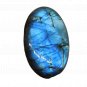 1 Pcs. Of Natural Rainbow Flash Labradorite Oval Cabochon 60x38mm loose gemstone for jewelry