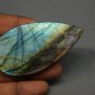 1 Pcs. Of Natural Rainbow Flash Labradorite Pear Cabochon 70x35mm loose gemstone for jewelry