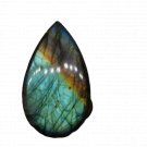 1 Pcs. Of Natural Rainbow Flash Labradorite Pear Cabochon 54x31mm loose gemstone for jewelry