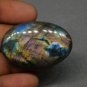 1 Pcs. Of Natural Rainbow Flash Labradorite Oval Cabochon 42x27mm loose gemstone for jewelry