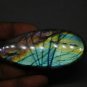 1 Pcs. Of Natural Rainbow Flash Labradorite Oval Cabochon 80x35mm loose gemstone for jewelry
