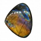 1 Pcs. Of Natural Rainbow Flash Labradorite Pear Cabochon 51x40mm loose gemstone for jewelry
