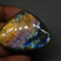 1 Pcs. Of Natural Rainbow Flash Labradorite Pear Cabochon 51x40mm loose gemstone for jewelry
