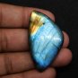 1 Pcs. Of Natural Rainbow Flash Labradorite Fancy Cabochon 46x26mm loose gemstone for jewelry