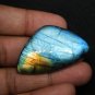 1 Pcs. Of Natural Rainbow Flash Labradorite Fancy Cabochon 46x26mm loose gemstone for jewelry