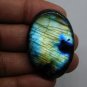 1 Pcs. Of Natural Rainbow Flash Labradorite Oval Cabochon 43x29mm loose gemstone for jewelry