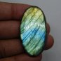 1 Pcs. Of Natural Rainbow Flash Labradorite Oval Cabochon 47x25mm loose gemstone for jewelry