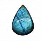1 Pcs. Of Natural Rainbow Flash Labradorite Pear Cabochon 38x27mm loose gemstone for jewelry