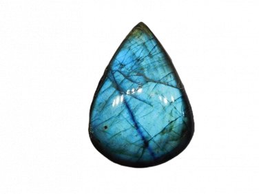 1 Pcs. Of Natural Rainbow Flash Labradorite Pear Cabochon 38x27mm loose gemstone for jewelry