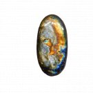 1 Pcs. Of Natural Rainbow Flash Labradorite Oval Cabochon 38x19mm loose gemstone for jewelry