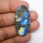 1 Pcs. Of Natural Rainbow Flash Labradorite Oval Cabochon 38x19mm loose gemstone for jewelry