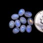 5 Pcs. Of Natural Rainbow Moonstone Oval Cabochon 8x10mm loose gemstone for jewelry