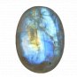 1 Pcs. Of Natural Rainbow Moonstone Pear Cabachon 41x25mm