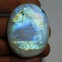 1 Pcs. Of Natural Rainbow Moonstone Oval Cabachon 45x35mm loose gemstone for jewelry