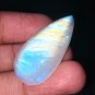 1 Pcs. Of Natural Rainbow Moonstone Pear Cabachon 34x17x7mm