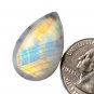 1 Pcs. Of Natural Rainbow Moonstone Oval Cabachon 50x26x7mm loose gemstone for jewelry