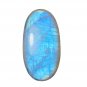 1 Pcs. Of Natural Rainbow Moonstone Oval Cabachon 50x26x7mm loose gemstone for jewelry