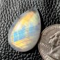 1 Pcs. Of Natural Rainbow Moonstone Pear Cabachon 28x18x6mm loose gemstone for jewelry