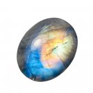 1 Pcs. Of Natural Rainbow Moonstone Oval Cabachon 31x21x9mm loose gemstone for jewelry
