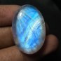 1 Pcs. Of Natural Rainbow Moonstone Oval Cabachon 31x21x9mm loose gemstone for jewelry
