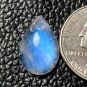 1 Pcs. Of Natural Rainbow Moonstone Pear Cabachon 17x12x6mm