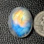 1 Pcs. Of Natural Rainbow Moonstone Oval Cabachon 27x21x8mm