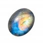 1 Pcs. Of Natural Rainbow Moonstone Oval Cabachon 27x21x8mm