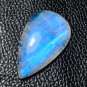 1 Pcs. Of Natural Rainbow Moonstone Pear Cabachon 38x23x7mm