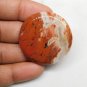 1 Pcs. Of Natural Red Brecciated Jasper Round Cabachon 39mm loose gemstone for jewelry