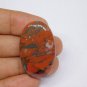 1 Pcs. Of Natural Red Brecciated Jasper Oval Cabachon 37x23mm loose gemstone for jewelry