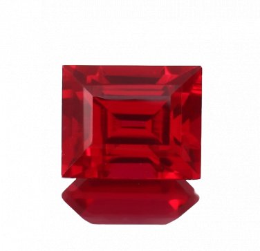 1 Pcs. Of Natural Red Ruby Baguette Emerald Cut 10x12mm loose gemstone for jewelry