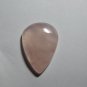1 Pcs. Of Natural Rose Quartz Pear Cabochon 37x26mm loose gemstone for jewelry